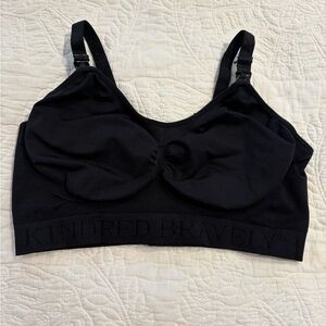 Kindred Bravely Black Nursing & Maternity Sleep Bra size Large